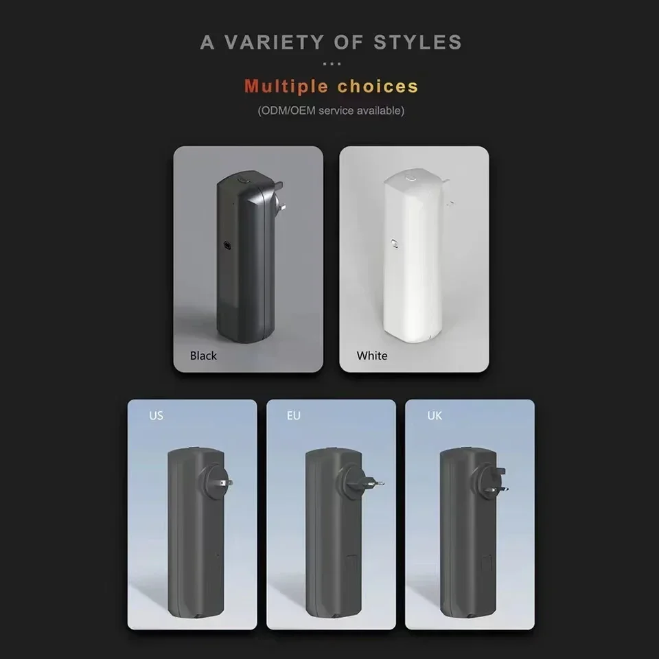 Home Fragrance Oils - 壁掛け式プラグインエッセンシャルオイルディフューザー、フレグランス、香り、空気清浄機、Bluetoothアプリ制御付き、家庭用、オフィス用