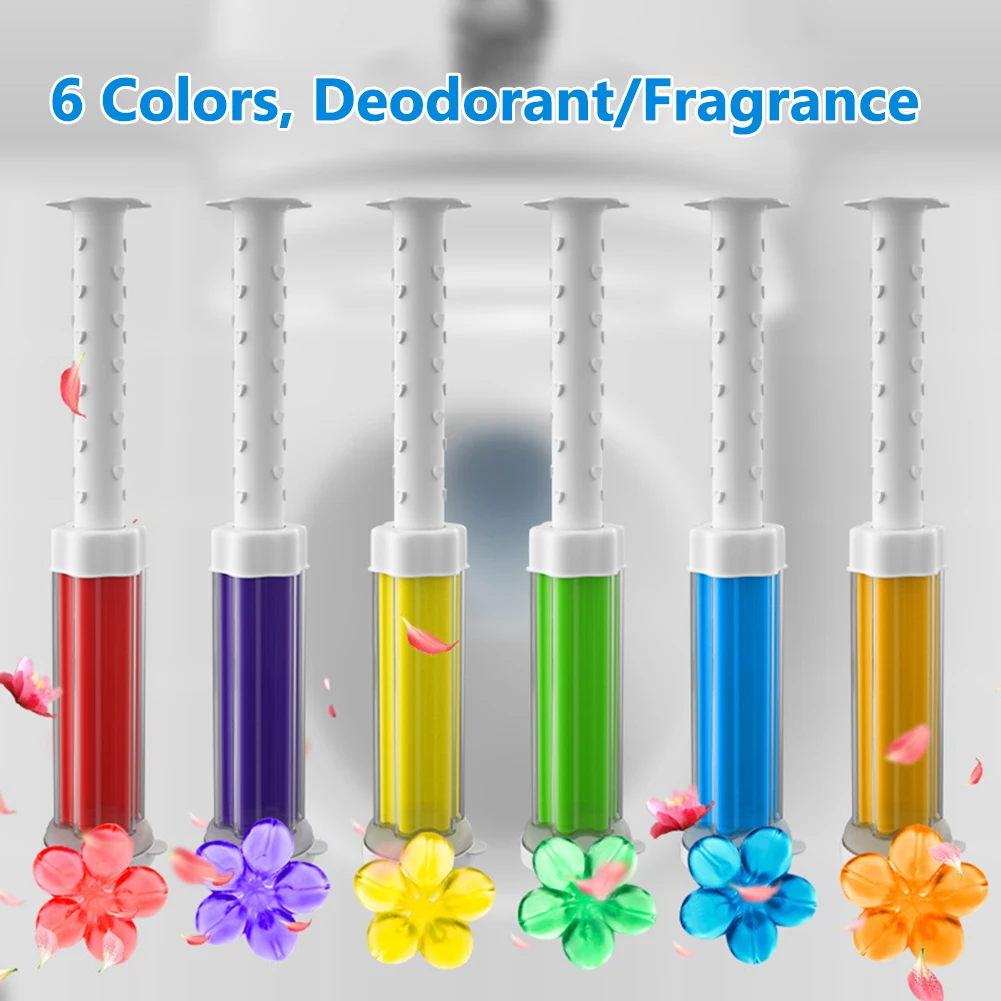 Gel Air Freshener - 5 ピース/セット花芳香トイレクリーナーゲル消臭芳香剤針洗剤浴室クローゼット消臭トイレクリーニング