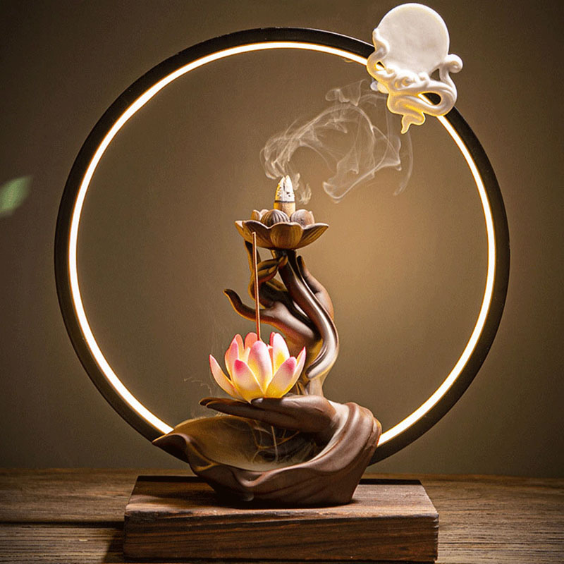Home Fragrance Bergamot - ロータス リフラックス インセンス ストーブ ベース -