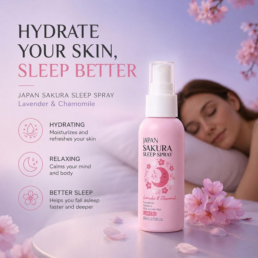 LAIKOU 日本桜睡眠枕スプレー、ラベンダー鎮静ミスト保湿 - Lavender Pillow Spray のレビューと価格