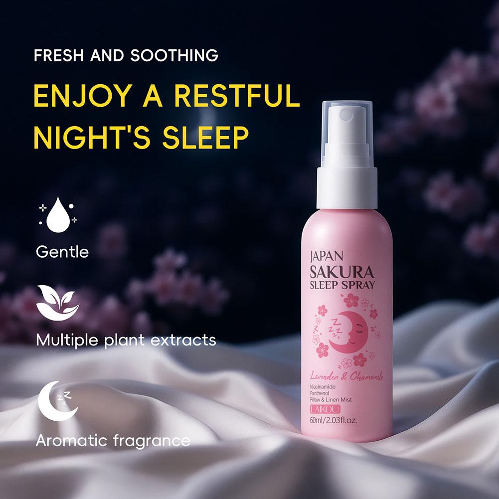 LAIKOU 日本桜睡眠枕スプレー、ラベンダー鎮静ミスト保湿 - Lavender Pillow Spray のレビューと価格